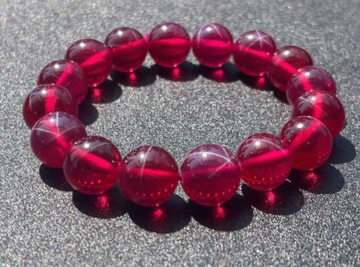 Ruby Energy Alignment Bracelet – Vitality, Abundance & Protection